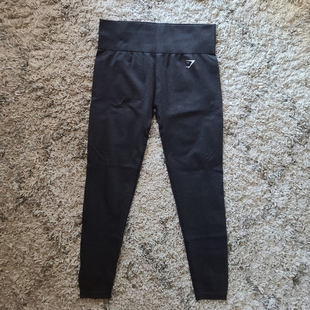 Gymshark Vital Seemless Leggings - Black Marl